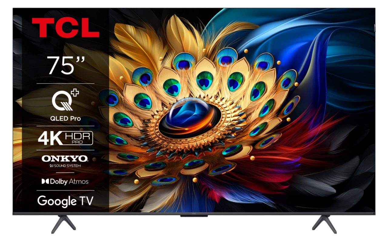 QLED TV 4K 75\'\'(189 cm) TCL 75C655 PRO