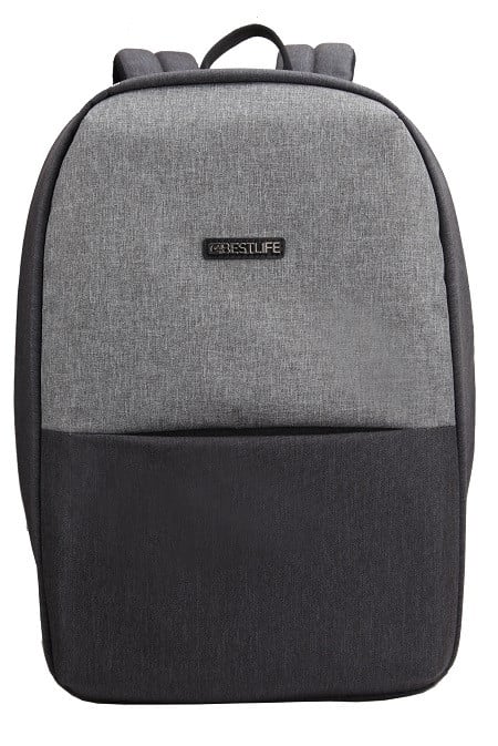 Rucsac Bestlife Travel Safe - gri/gri inchis - laptop 16 inch, charge pentru USB si TypeC conectori