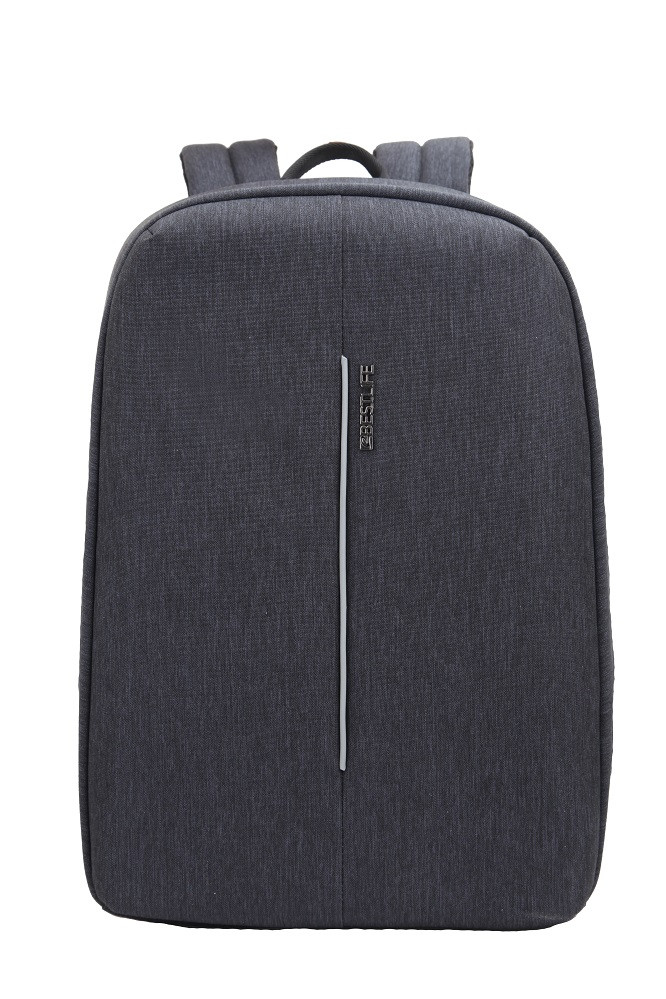 Rucsac BESTLIFE Travelsafe, laptop 15.6 inch, conector USB si type C, gri
