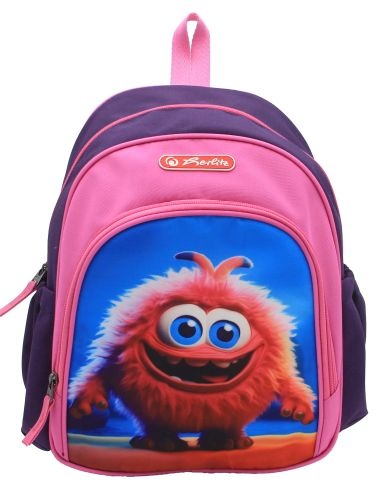 RUCSAC, COOL, DIMENSIUNE, 31X20X12 CM, MOTIV PINK MONSTER HERLITZ