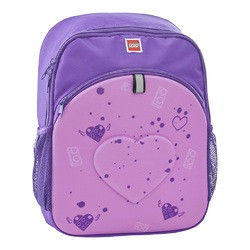 Rucsac mov LEGO M-Line, cu buzunar frontal - design Purple Heart