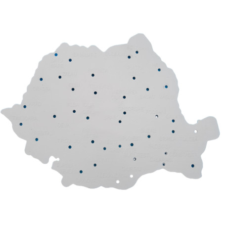 Sablon harta Romania mic