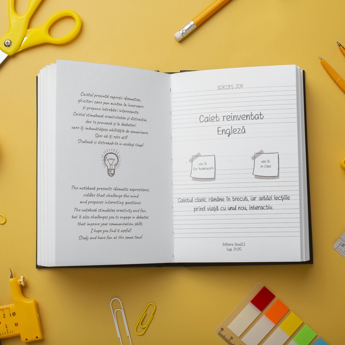 Scrib’s Joy cu dichis - Engleză - A4 Studențesc - 290 x 205 mm - 1 | YEO