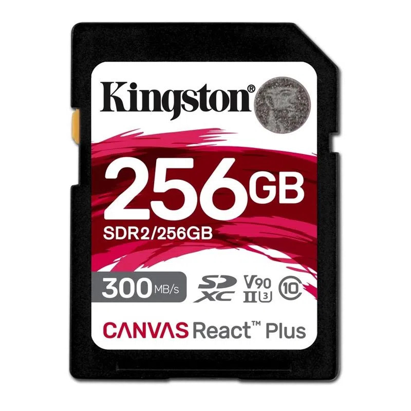 SD Card Kingston, 256GB, Canvas React Plus, SDHC Card