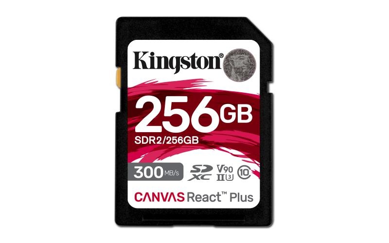 SD Card Kingston, 256GB, Canvas React Plus, SDHC Card - 1 | YEO
