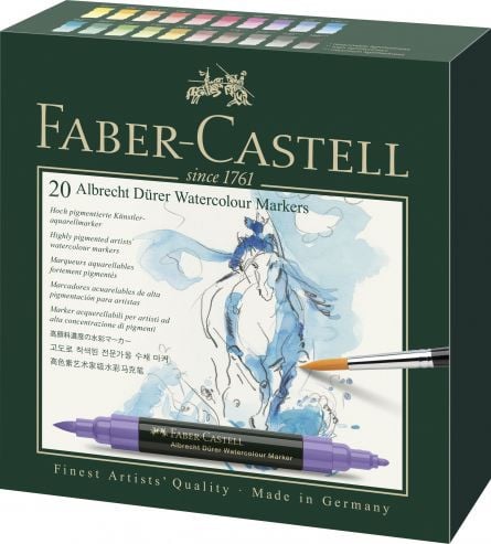 SET 20 MARKERE SOLUBILE A.DURER FABER-CASTELL