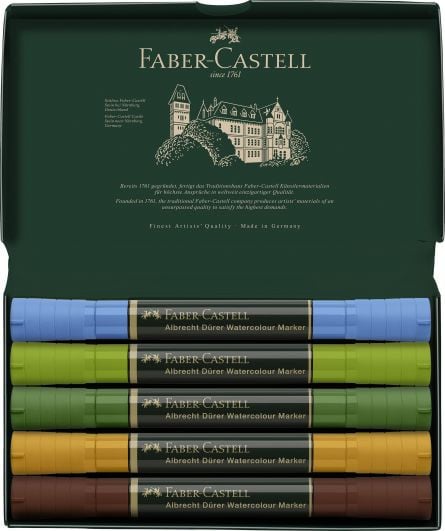 SET 5 MARKERE SOLUBILE PEISAJ A.DURER FABER-CASTELL - 2 | YEO