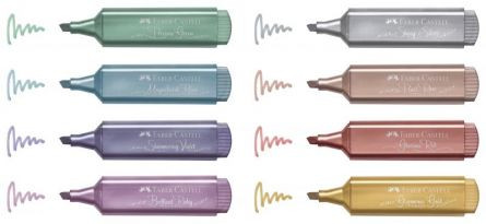 Set textmarkere metalizate Faber-castell II. 8 buc/sec - 1 | YEO