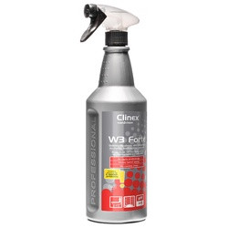Soluție forte, curățare toalete și băi Clinex W3 Forte, cu pulverizator, 1L