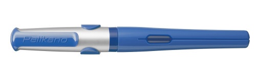 Stilou Pelikano, penița F, grip ergonomic, pentru dreptaci, 1 patron mare albastru inclus, culoare albastru, în cutie de carton - 3 | YEO