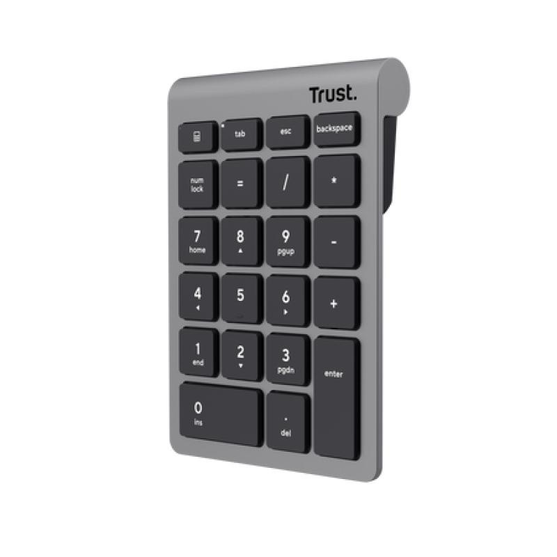 Tastatura Trust numerica Xalax WS, gri - 1 | YEO