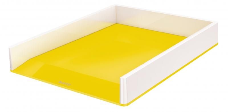 Tăviță documente Leitz WOW A4/C4 suprapozabil design dual-color - 2 | YEO