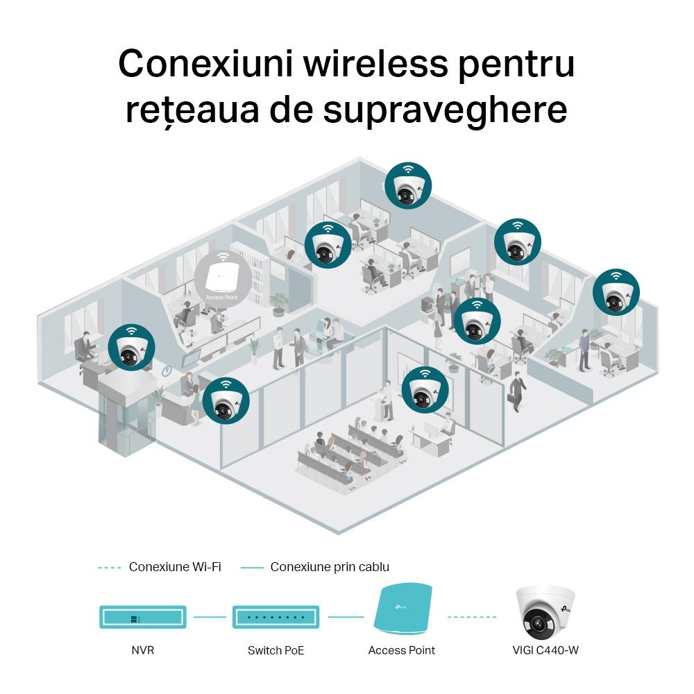 TP-LINK VIGI 4MP TURRET NTW CAMERA 4MM - 2 | YEO
