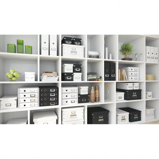 Cabinet 4 sertare carton laminat Leitz WOW Click & Store A4