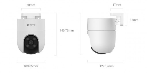 CAMERA WIFI PAN & TILT 2MP 4MM IR 30M