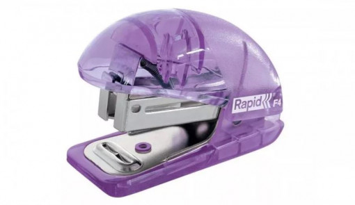 Capsator plastic Rapid Colour"Breeze F4, 10 coli, cutie, 1000 capse 26/6 incluse, lavanda