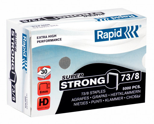 Capse Rapid Super Strong, 73/ 8, 10-30 coli, 5000 buc/cutie