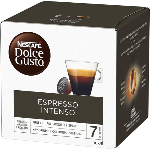 Capsule cu cafea Nescafe Dolce Gusto Espresso Intenso, 16 capsule, 112g.