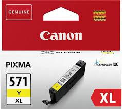 Cartus cerneala Canon CLI-571XL, yellow, capacitate 11ml, pentru Canon Pixma MG6850/MG6851, Canon Pixma