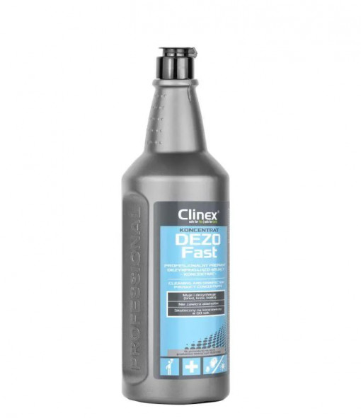 CLINEX DEZOFast, 1 litru, detergent concentrat pentru curatat si dezinfectat suprafete diverse