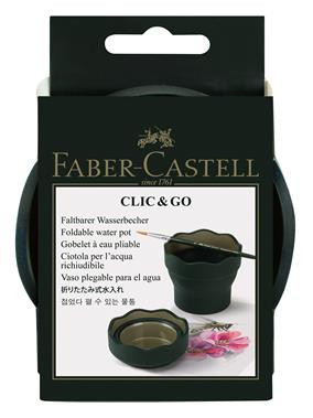 Cutie apa Click&Go, Faber-Castell verde