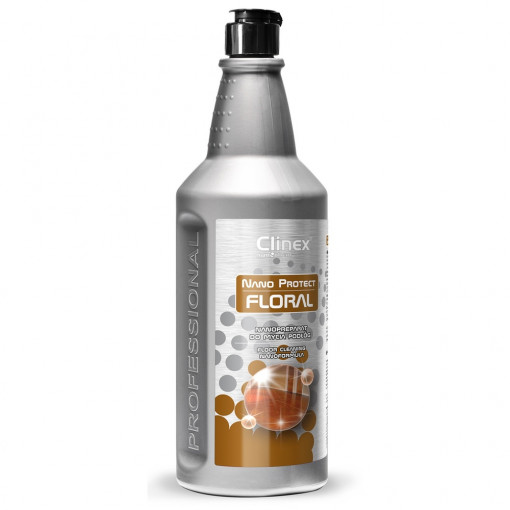 Detergent lichid pentru curățare pardoseli Clinex Nano Protect Flora, cu particule de silicon, 1 litru