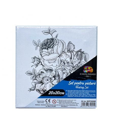 PANZA PREDESENATA PE SASIU 20*20CM FLOARE SF ART PIGNA