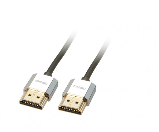 Cablu Lindy 1m High Speed HDMI CROMO