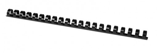 Inele plastic 14 mm, max 115 coli, 100buc/cut, Office Products - negru