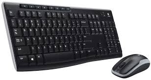 Kit wireless logitech mk270 wireless keyboard + mouse, usb, black (920-004508)