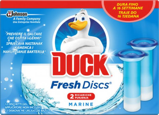 Odorizant gel toaleta DUCK Fresh Discs rezerva, 2x36ml