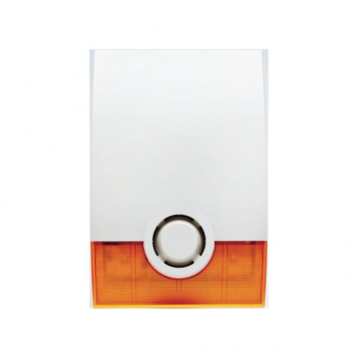 Sirena de exterior wireless cu flash Videofied OSX200, avertizare acustica si optica,nivel zgomot: 105dB