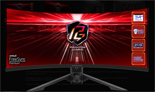 ASROCK PG34WQ15R3A 34" GAMING MONITOR