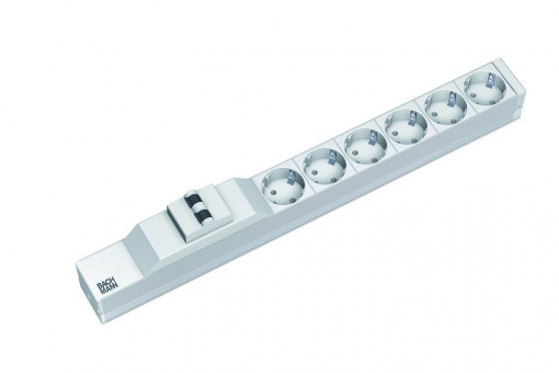 BM IT PDU power strip 6x sockets,1xMCB