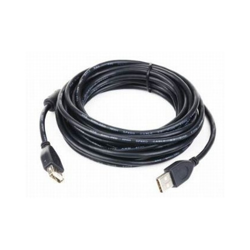 Cablu de date prelungitor usb2.0 a tata la usb a mama, calitate premium, lungime cablu: 1.8m, bulk, negru, gembird (ccp-usb2-amaf-6)