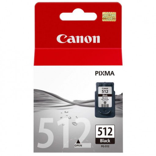 Cartus cerneala Canon PG-512, black, capacitate 15ml / 400 pagini, pentru Canon Pixma IP2700, Pixma