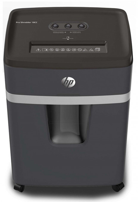 Distrugator de documente HP Pro Shredder 18CC - 18 coli, cross cut (4 x 35mm), nivel securitate 4