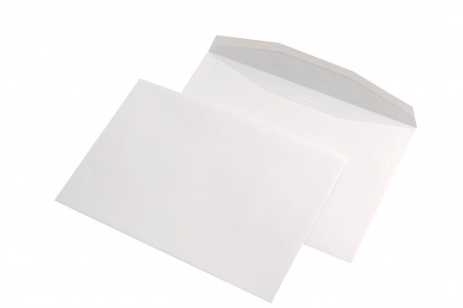 Plic C5 (162 x 229 mm), alb, lipire gumata, 80 g/mp, 500/cutie