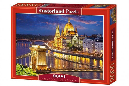 Puzzle 2000 Piese - Budapest View At Dusk - Castorland