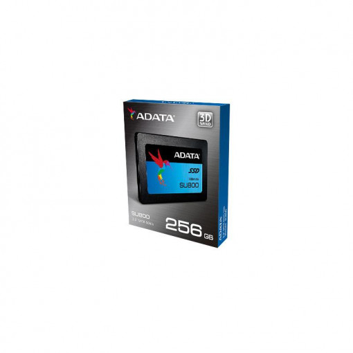 SSD ADATA, Ultimate SU800, 2.5, 256Gb, SATA III, 3D TLC NAND State Drive, R/W 560/520MB/s