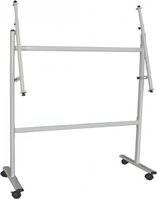 Stand metalic pentru panouri de la 90 x 120cm pana la 120 x 240cm, pe rotile, Optima