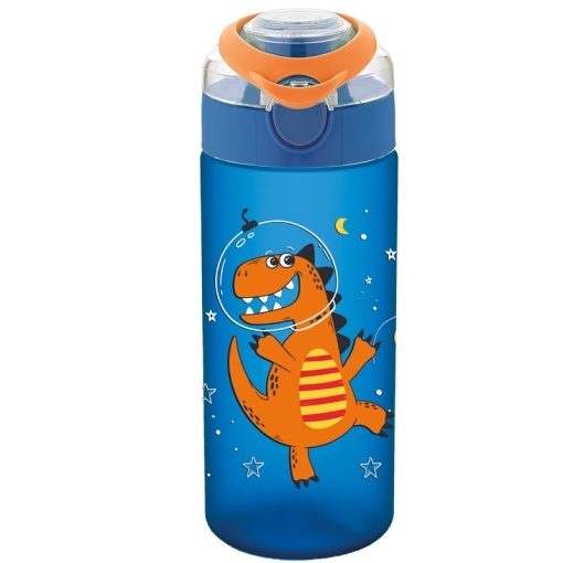 STICLA APA PT COPII TRITAN SOFT TOUCH 500ML CU DESCHIDERE AUTOMATA SI MANER TRANSPORT T-0108 NOKI