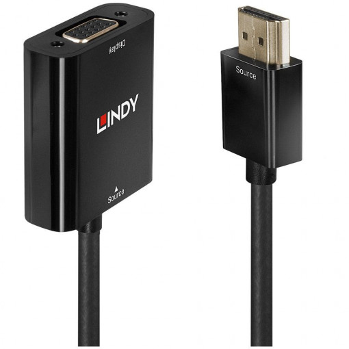 Adaptor Lindy HDMI 1.3 to VGA Converter https://www.lindy.co.uk/audio-video-c2/converters-scalers-c105/hdmi-to-