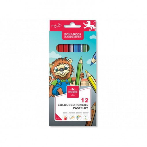 Creioane colorate KHN 12/set Leu