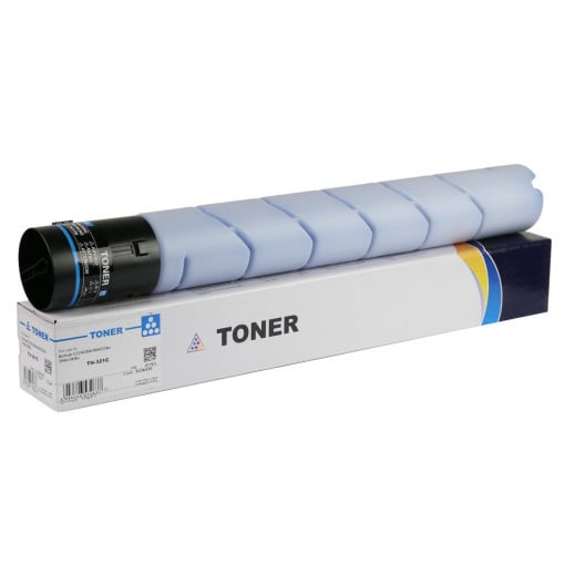 Cyan Toner Cartridge Minolta Bizhub C 224 , C 284 , C 364, Bizhub 224, 284, 364, CY, TN321C, 25k