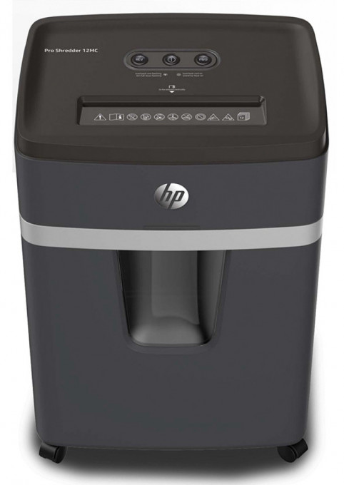 Distrugator de documente HP Pro Shredder 12MC - 12 coli, micro cut (2 x 15mm), nivel securitate 5