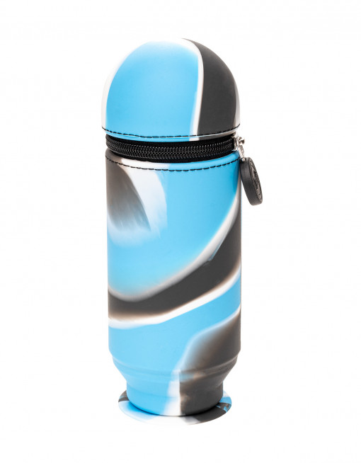 PENAR TIP ETUI ROTUND SERVE HOOP-UP, SILICON, ALBASTRU/NEGRU