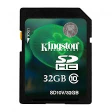 Secure digital card sdhc 32gb class10 kingston (sd10v/32gb)