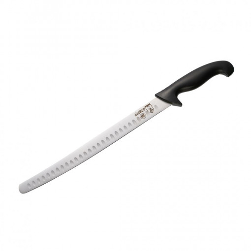 Slicing knife 30 cm, Black handle Total length : 44 cm Blade length : 31 cm Material: polypropylene