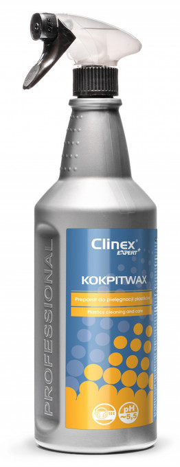 Solutie cu silicon pt. curatarea suprafetelor de plastic ale masinii, 1 litru, Clinex Kokpit Wax